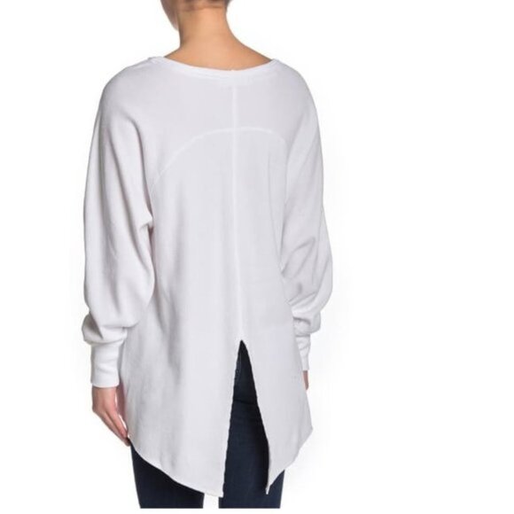 🎁 Free People Amelia Oversized Thermal Shirt - Picture 2 of 10